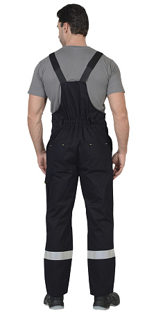 Летний костюм мужской Сириус-Бостон с полукомбинезоном, темно-синий с васильковым и черным Летний костюм мужской Сириус-Бостон с полукомбинезоном, темно-синий с васильковым и черным