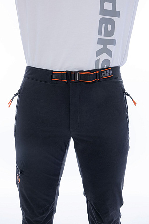 Летние брюки мужские Brodeks URBAN KS 316 Slim-fit stretch, черные