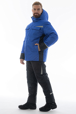 Зимний костюм мужской Brodeks KW603, синий с черным Зимний костюм мужской Brodeks KW603, синий с черным
