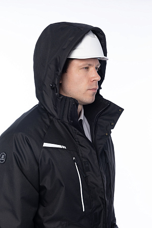 Зимняя куртка-парка мужская Brodeks KW215, черный