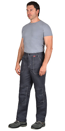 Летние брюки мужские Сириус-Фаворит-Люкс, из смесовой ткани, серые Летние брюки мужские Сириус-Фаворит-Люкс, из смесовой ткани, серые