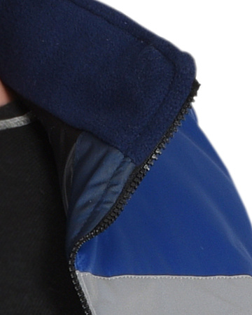 Зимний жилет универсальный Сириус-Экспресс, из полиэстера, с капюшоном, синий с васильковым