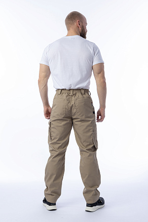 Летние брюки мужские Brodeks KS 301, бежевые Летние брюки мужские Brodeks KS 301, бежевые