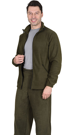 Флисовая куртка 260 г/кв.м, мужская, оливковая