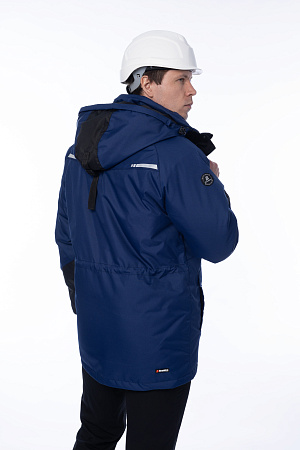 Зимняя куртка-парка мужская Brodeks KW215, синяя