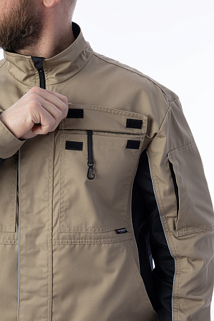 Летняя куртка мужская Brodeks KS 201, бежевая Летняя куртка мужская Brodeks KS 201, бежевая