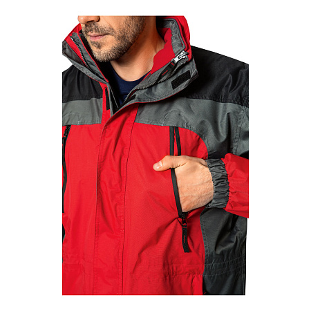 Зимняя куртка мужская Восток-сервис, красная с черным Зимняя куртка мужская Восток-сервис, красная с черным