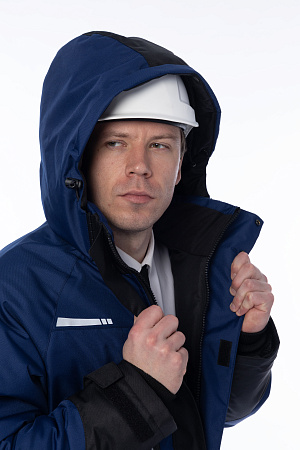 Зимняя куртка-парка мужская Brodeks KW215, синяя