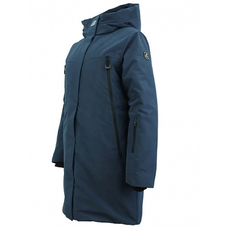 Зимняя куртка-парка женская Brodeks KW 258 темно-синяя Зимняя куртка-парка женская Brodeks KW 258 темно-синяя