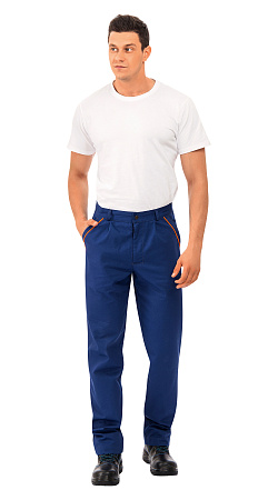 Летний костюм мужской Восток-Сервис-Спец-1 с брюками, синий с серым