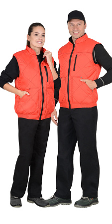 Зимний жилет универсальный Сириус-Европа, из полиэстера, на подкладке флис, красный Зимний жилет универсальный Сириус-Европа, из полиэстера, на подкладке флис, красный