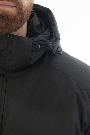 Зимняя куртка-парка мужская Brodeks KW204, черная Зимняя куртка-парка мужская Brodeks KW204, черная