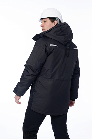Зимняя куртка-парка мужская Brodeks KW215, черный