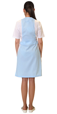 Халат женский Сириус-Алиса, голубой с белым