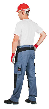 Летние брюки мужские Восток-Сервис-Спец-Авангард, из смесовой ткани, серые с черным