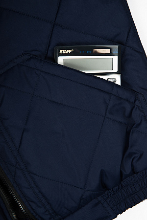 Демисезонная куртка мужская Факел-Бомбер- Люкс, с капюшлном, темно-синяя Демисезонная куртка мужская Факел-Бомбер- Люкс, с капюшлном, темно-синяя