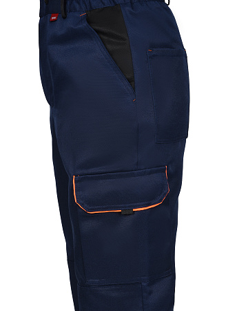 Летний костюм мужской Сириус-Практик, с брюками, темно-синий с черным