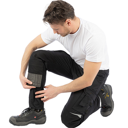 Летние брюки мужские Brodeks KS 302, черные