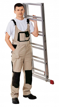 Летний полукомбинезон мужской Восток-Сервис-Спец-Авангард, бежевый с черным Летний полукомбинезон мужской Восток-Сервис-Спец-Авангард, бежевый с черным