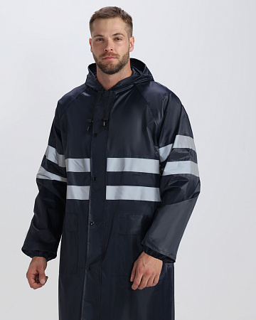 Плащ влагозащитный ПВХ Специалист ProfLine СОП, темно-синий Плащ влагозащитный ПВХ Специалист ProfLine СОП, темно-синий