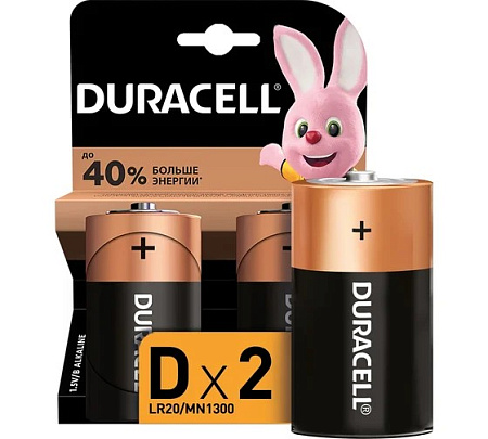 Батарейка Duracell  LR20 бл/2