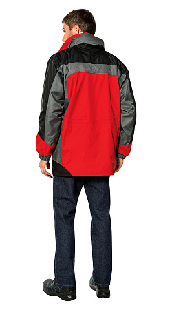 Зимняя куртка мужская Восток-сервис, красная с черным Зимняя куртка мужская Восток-сервис, красная с черным