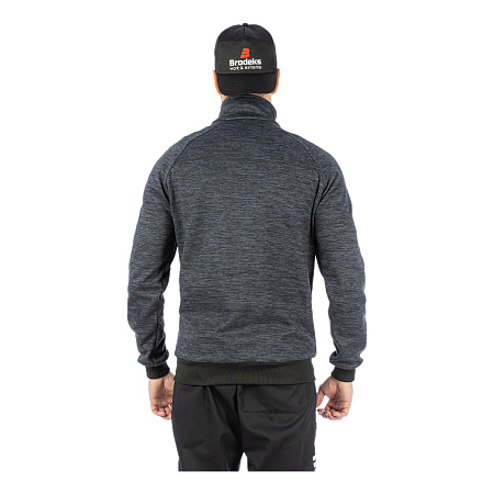 Толстовка флисовая Brodeks KS 241 cation, серая Толстовка флисовая Brodeks KS 241 cation, серая