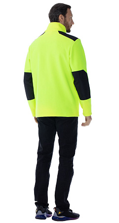 Флисовая куртка мужская Авангард-Люменар, флуоресцентно-желтая