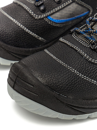 Полуботинки Profline с поликарбонатным подноском и кевраровой стелькой, черные с синим 