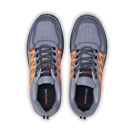 Полуботинки текстильные Специалист-ProfLine с композитным подноском, серые (кроссовки)