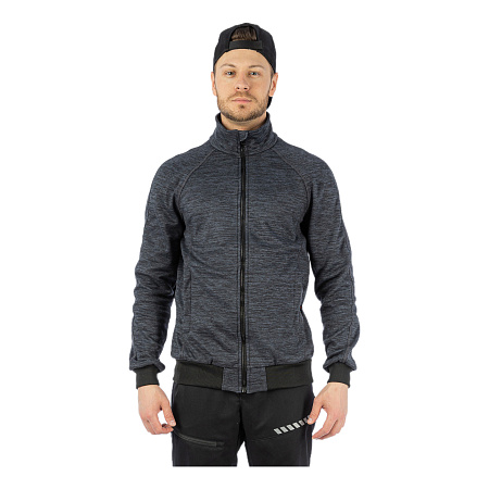 Толстовка флисовая Brodeks KS 241 cation, серая Толстовка флисовая Brodeks KS 241 cation, серая