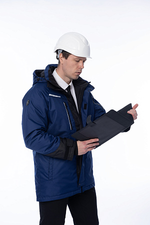 Зимняя куртка-парка мужская Brodeks KW215, синяя