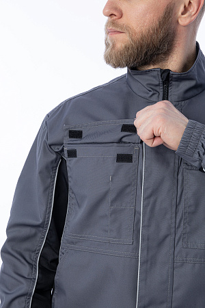 Летняя куртка мужская Brodeks KS 201, серая Летняя куртка мужская Brodeks KS 201, серая