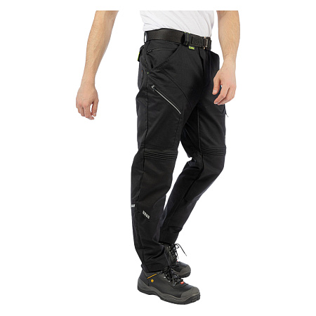 Летние брюки мужские Brodeks KS 305, черные