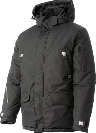 Зимняя куртка-парка мужская Brodeks KW204, черная Зимняя куртка-парка мужская Brodeks KW204, черная
