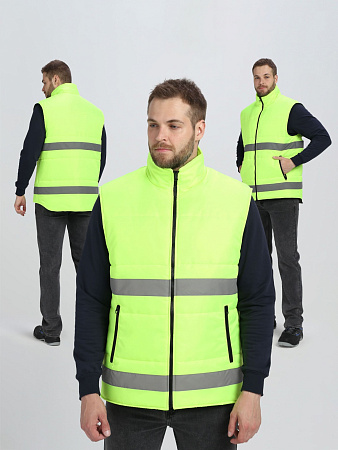 Зимний жилет универсальный Факел-Ярксион, лимонный