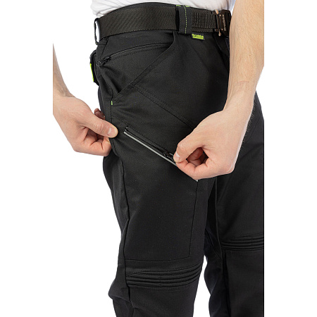 Летние брюки мужские Brodeks KS 305, черные