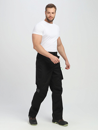 Демисезонные брюки мужские Факел-Лидер-ProfLine, черные Демисезонные брюки мужские Факел-Лидер-ProfLine, черные