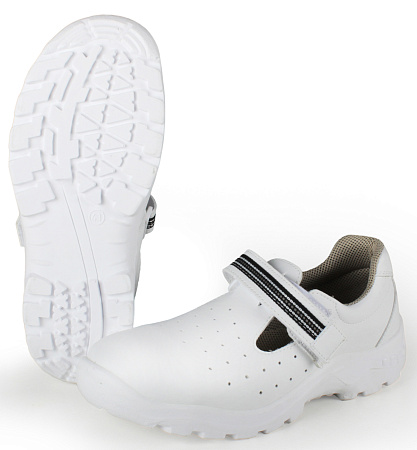 Полуботинки с перфорацией Факел-Вайт (White), белые, ПУ-ПУ (Сандалии) Полуботинки с перфорацией Факел-Вайт (White), белые, ПУ-ПУ (Сандалии)