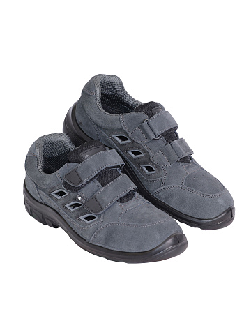 Полуботинки с перфорацией Savel-Универсал, с поликарбонатным подноском, замша ПУ