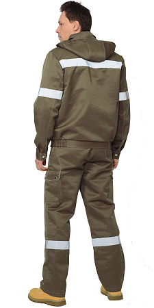 Летний костюм мужской Сириус-Титан с полукомбинезоном, хаки