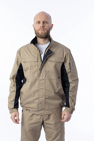 Летняя куртка мужская Brodeks KS 201, бежевая Летняя куртка мужская Brodeks KS 201, бежевая