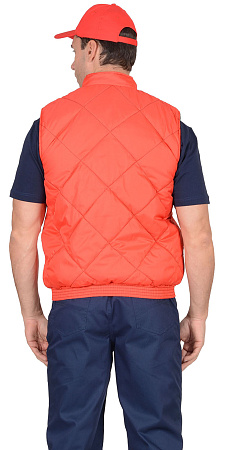 Зимний жилет универсальный Сириус-Европа, из полиэстера, на подкладке флис, красный Зимний жилет универсальный Сириус-Европа, из полиэстера, на подкладке флис, красный