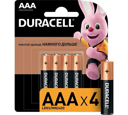 Батарейка Duracell LR03 (уп.4шт) ААА