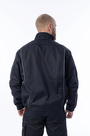 Летняя куртка мужская Brodeks KS 201, черная Летняя куртка мужская Brodeks KS 201, черная