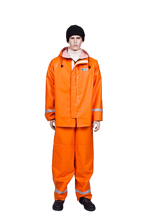 Костюм рыбака "Fisherman's WPL" с полукомбинезоном, оранжевый