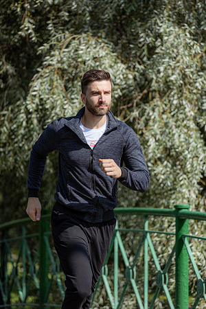 Толстовка флисовая Brodeks KS 241 cation, серая Толстовка флисовая Brodeks KS 241 cation, серая