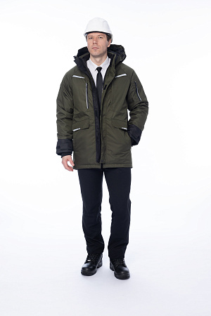 Зимняя куртка-парка мужская Brodeks KW215, хаки Зимняя куртка-парка мужская Brodeks KW215, хаки