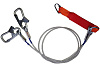 Строп аБд+Кс (стальной трос) двойной с амортизатором 2 монт.+1 соед.кар. 1,5м