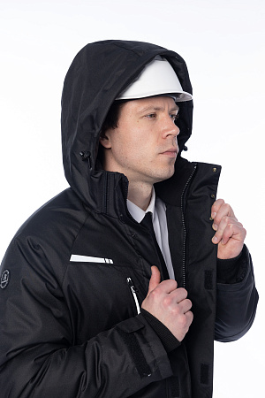 Зимняя куртка-парка мужская Brodeks KW215, черный